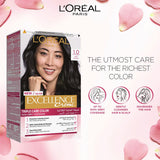 GETIT.QA- Qatar’s Best Online Shopping Website offers L'OREAL PARIS EXCELLENCE CREME COLOR 1 BLACK NOIR 1 PKT at the lowest price in Qatar. Free Shipping & COD Available!