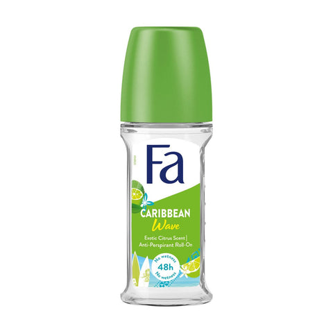 GETIT.QA- Qatar’s Best Online Shopping Website offers FA CARIBBEAN WAVE ROLL ON DEODORANT 50 ML at the lowest price in Qatar. Free Shipping & COD Available!