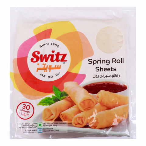 GETIT.QA- Qatar’s Best Online Shopping Website offers SWITZ SPRING ROLL-- 30 SHEETS-- 550 G at the lowest price in Qatar. Free Shipping & COD Available!