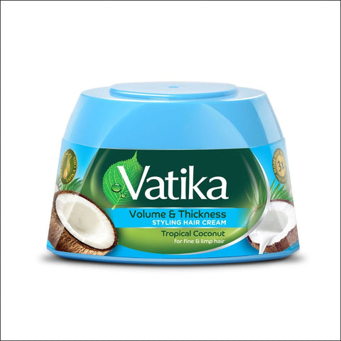 GETIT.QA- Qatar’s Best Online Shopping Website offers VATIKA VOLUME & THICKNESS STYLING HAIR CREAM TROPICAL COCONUT 140 ML at the lowest price in Qatar. Free Shipping & COD Available!