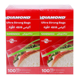 GETIT.QA- Qatar’s Best Online Shopping Website offers DIAMOND SANDWICH BAGS-- 2 X 100 PCS at the lowest price in Qatar. Free Shipping & COD Available!