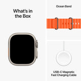 GETIT.QA- Qatar’s Best Online Shopping Website offers APPLE WATCH ULTRA 2 GPS + CELLULAR, TITANIUM CASE WITH ORANGE OCEAN BAND, 49 MM, MREH3AE/A at the lowest price in Qatar. Free Shipping & COD Available!