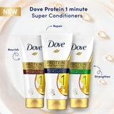 GETIT.QA- Qatar’s Best Online Shopping Website offers DOVE PROTEIN SUPER CONDITIONER KERATIN REPAIR IN 1 MINUTE 180 ML at the lowest price in Qatar. Free Shipping & COD Available!