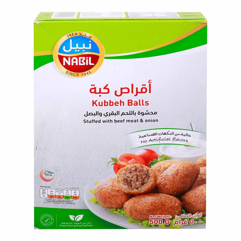 GETIT.QA- Qatar’s Best Online Shopping Website offers NABIL KUBBEH BALLS STUFFED WITH BEEF MEAT & ONION 500 G at the lowest price in Qatar. Free Shipping & COD Available!