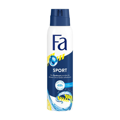 GETIT.QA- Qatar’s Best Online Shopping Website offers FA SPORT DEODORANT SPRAY FOR MEN 150 ML at the lowest price in Qatar. Free Shipping & COD Available!