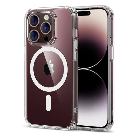 GETIT.QA- Qatar’s Best Online Shopping Website offers TRANDS IPHONE 15 PRO MAX MAG SAFE BACK CASE, CLEAR, TR-C7466 at the lowest price in Qatar. Free Shipping & COD Available!