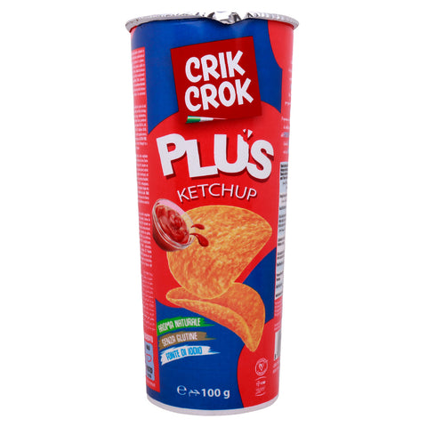 GETIT.QA- Qatar’s Best Online Shopping Website offers CRIK CROK PLUS GLUTEN FREE KETCHUP CHIPS 100 G at the lowest price in Qatar. Free Shipping & COD Available!