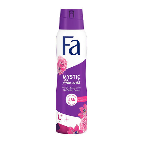 GETIT.QA- Qatar’s Best Online Shopping Website offers FA MYSTIC MOMENTS DEODORANT SPRAY 200 ML at the lowest price in Qatar. Free Shipping & COD Available!