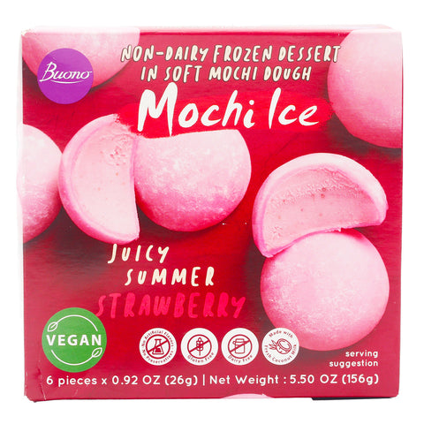 GETIT.QA- Qatar’s Best Online Shopping Website offers BUONO MOCHI ICE FROZEN DESSERT STRAWBERRY 156 G at the lowest price in Qatar. Free Shipping & COD Available!