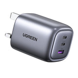 GETIT.QA- Qatar’s Best Online Shopping Website offers UGREEN NEXODE USB-C WALL CHARGER, 3 PORTS, 65 W, SPACE GRAY, 90663 at the lowest price in Qatar. Free Shipping & COD Available!