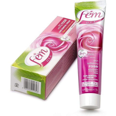 GETIT.QA- Qatar’s Best Online Shopping Website offers FEM USA HAIR REMOVAL CREAM WITH ROSE SOFT & MOISTURIZING SKIN 120 G at the lowest price in Qatar. Free Shipping & COD Available!