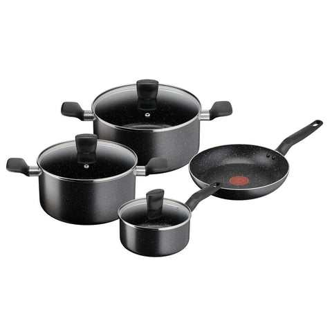 GETIT.QA- Qatar’s Best Online Shopping Website offers TEFAL DARK STONE COOKWARE SET 7PCS B4915785 at the lowest price in Qatar. Free Shipping & COD Available!