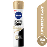 GETIT.QA- Qatar’s Best Online Shopping Website offers NIVEA ANTIPERSPIRANT SPRAY BLACK & WHITE SILKY SMOOTH 150 ML at the lowest price in Qatar. Free Shipping & COD Available!