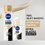 GETIT.QA- Qatar’s Best Online Shopping Website offers NIVEA ANTIPERSPIRANT SPRAY BLACK & WHITE SILKY SMOOTH 150 ML at the lowest price in Qatar. Free Shipping & COD Available!