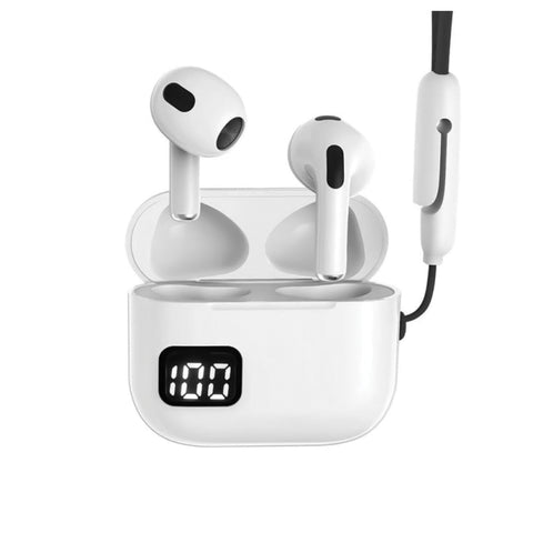 GETIT.QA- Qatar’s Best Online Shopping Website offers TRANDS LED DISPLAY WIRELESS EARBUDS TWS-T4 WHITE at the lowest price in Qatar. Free Shipping & COD Available!