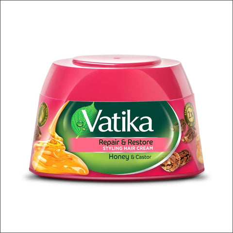 GETIT.QA- Qatar’s Best Online Shopping Website offers VATIKA REPAIR & RESTORE STYLING HAIR CREAM HONEY & ALMOND 140 ML at the lowest price in Qatar. Free Shipping & COD Available!