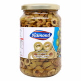 GETIT.QA- Qatar’s Best Online Shopping Website offers DIAMOND GREEN OLIVE SLICES 185 G at the lowest price in Qatar. Free Shipping & COD Available!