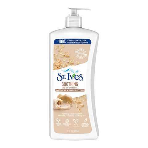 GETIT.QA- Qatar’s Best Online Shopping Website offers ST. IVES SOOTHING BODY LOTION OAT MEAL & SHEA BUTTER 621 ML at the lowest price in Qatar. Free Shipping & COD Available!