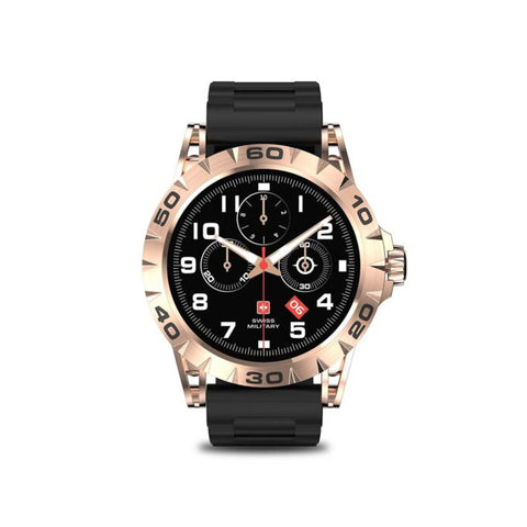 GETIT.QA- Qatar’s Best Online Shopping Website offers SWISS MILITARY SMART WATCH SILICONE STRAP DOM 2 ROSE GOLD at the lowest price in Qatar. Free Shipping & COD Available!