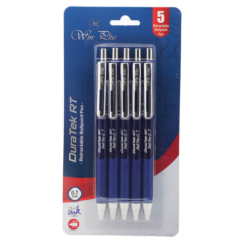 GETIT.QA- Qatar’s Best Online Shopping Website offers WIN PLUS PEN DURATEK RT BLUE, 0.7MM, 5PCS at the lowest price in Qatar. Free Shipping & COD Available!