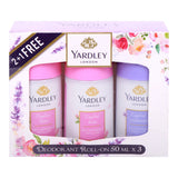 GETIT.QA- Qatar’s Best Online Shopping Website offers YARDLEY ANTI-PERSPIRANT ROLL-ON-- 3 X 50 ML at the lowest price in Qatar. Free Shipping & COD Available!