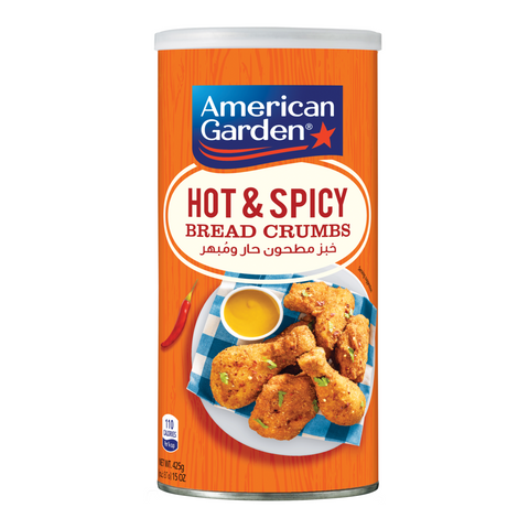 GETIT.QA- Qatar’s Best Online Shopping Website offers AMERICAN GARDEN HOT N'SPICY BREAD CRUMBS 425 G at the lowest price in Qatar. Free Shipping & COD Available!