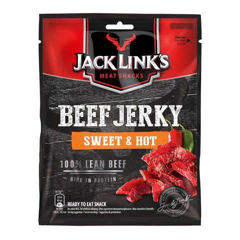 GETIT.QA- Qatar’s Best Online Shopping Website offers JACK BEEF JERKY SWEET&HOT 70G at the lowest price in Qatar. Free Shipping & COD Available!