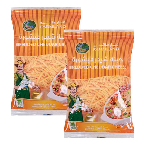 GETIT.QA- Qatar’s Best Online Shopping Website offers FARMLAND SHREDDED CHEDDAR CHEESE 2 X 200 G at the lowest price in Qatar. Free Shipping & COD Available!