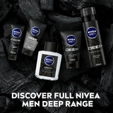 GETIT.QA- Qatar’s Best Online Shopping Website offers NIVEA MEN AFTER SHAVE LOTION DEEP BLACK CARBON 100 ML at the lowest price in Qatar. Free Shipping & COD Available!