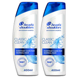 GETIT.QA- Qatar’s Best Online Shopping Website offers HEAD & SHOULDERS CLASSIC CLEAN ANTI-DANDRUFF SHAMPOO FOR NORMAL HAIR 2 X 400 ML at the lowest price in Qatar. Free Shipping & COD Available!