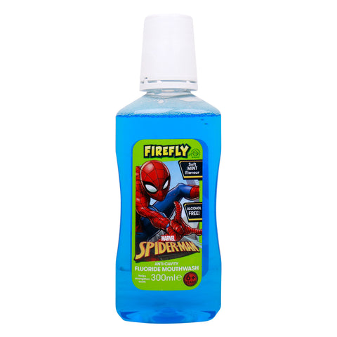 GETIT.QA- Qatar’s Best Online Shopping Website offers FIREFLY MARVEL SPIDERMAN ANTICAVITY FLUORIDE SOFT MINT FLAVOUR MOUTHWASH 300 ML at the lowest price in Qatar. Free Shipping & COD Available!