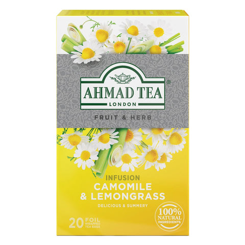 GETIT.QA- Qatar’s Best Online Shopping Website offers AHMAD TEA CAMOMILE & LEMON GRASS TEA 20 TEABAGS at the lowest price in Qatar. Free Shipping & COD Available!