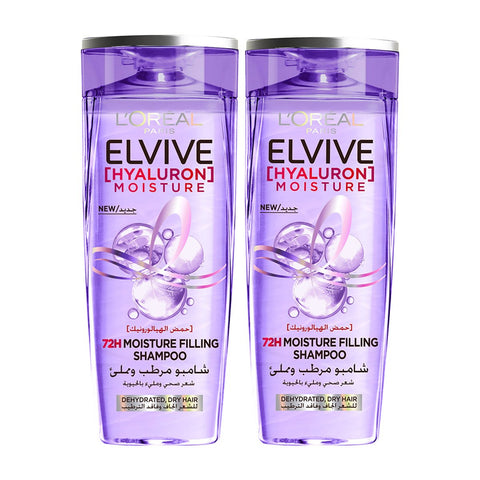 GETIT.QA- Qatar’s Best Online Shopping Website offers L'OREAL PARIS ELVIVE HYALURON MOISTURE SHAMPOO 2 X 400 ML at the lowest price in Qatar. Free Shipping & COD Available!