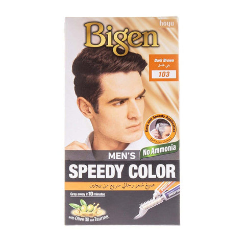 GETIT.QA- Qatar’s Best Online Shopping Website offers BIGEN MEN'S SPEEDY DARK BROWN 103 1 PKT at the lowest price in Qatar. Free Shipping & COD Available!