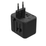 GETIT.QA- Qatar’s Best Online Shopping Website offers PORODO DUAL USB-A UNIVERSAL TRAVEL ADAPTER 2.4A, BLACK, PD-12WUTA-BK at the lowest price in Qatar. Free Shipping & COD Available!