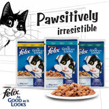 GETIT.QA- Qatar’s Best Online Shopping Website offers PURINA WET CAT FOOD FELIX AS GOOD AS IT LOOKS TUNA IN JELLY 85 G
 at the lowest price in Qatar. Free Shipping & COD Available!