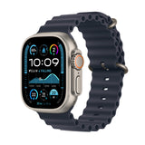 GETIT.QA- Qatar’s Best Online Shopping Website offers PRE-ORDER APPLE WATCH ULTRA 2 GPS + CELLULAR, 49 MM NATURAL TITANIUM CASE WITH NAVY OCEAN BAND at the lowest price in Qatar. Free Shipping & COD Available!