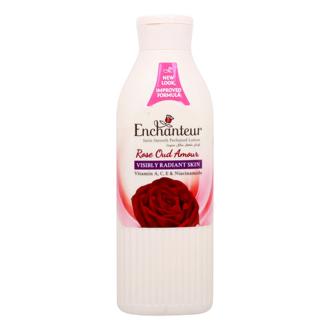 GETIT.QA- Qatar’s Best Online Shopping Website offers ENCHANTEUR SATIN SMOOTH PERFUMED LOTION ROSE OUD AMOUR 225 ML at the lowest price in Qatar. Free Shipping & COD Available!