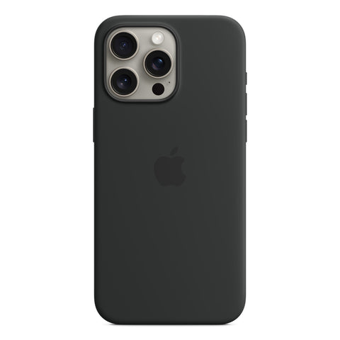 GETIT.QA- Qatar’s Best Online Shopping Website offers APPLE IPHONE 15 PRO MAX SILICONE CASE WITH MAGSAFE, BLACK, MT1M3ZM/A at the lowest price in Qatar. Free Shipping & COD Available!