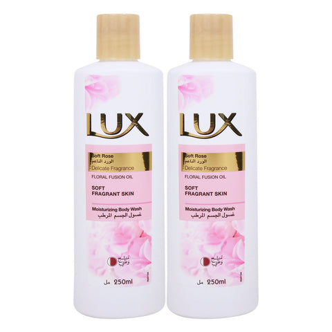 GETIT.QA- Qatar’s Best Online Shopping Website offers LUX SOFT ROSE MOISTURIZING BODY WASH-- 2 X 250 ML at the lowest price in Qatar. Free Shipping & COD Available!