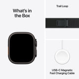 GETIT.QA- Qatar’s Best Online Shopping Website offers PRE-ORDER APPLE WATCH ULTRA 2 GPS + CELLULAR, 49 MM BLACK TITANIUM CASE WITH BLACK TRAIL LOOP - S/M at the lowest price in Qatar. Free Shipping & COD Available!