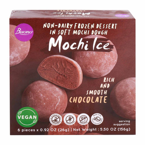 GETIT.QA- Qatar’s Best Online Shopping Website offers BUONO MOCHI ICE NON DAIRY FROZEN DESSERT CHOCOLATE-- 156 G at the lowest price in Qatar. Free Shipping & COD Available!