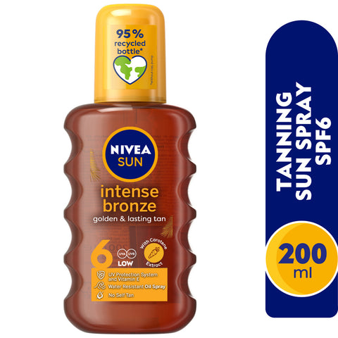 GETIT.QA- Qatar’s Best Online Shopping Website offers NIVEA INTENSE BRONZE TANNING SUN SPRAY SPF6 200 ML at the lowest price in Qatar. Free Shipping & COD Available!