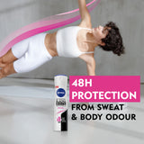 GETIT.QA- Qatar’s Best Online Shopping Website offers NIVEA DEODORANT SPRAY INVISIBLE FOR BLACK & WHITE 200 ML at the lowest price in Qatar. Free Shipping & COD Available!