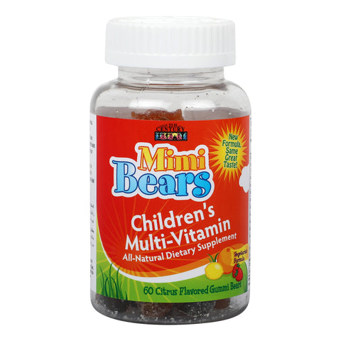 GETIT.QA- Qatar’s Best Online Shopping Website offers 21ST CENTURY MIMI BEARS CHILDREN'S MULTI-VITAMIN GUMMIES-- 60 PCS at the lowest price in Qatar. Free Shipping & COD Available!