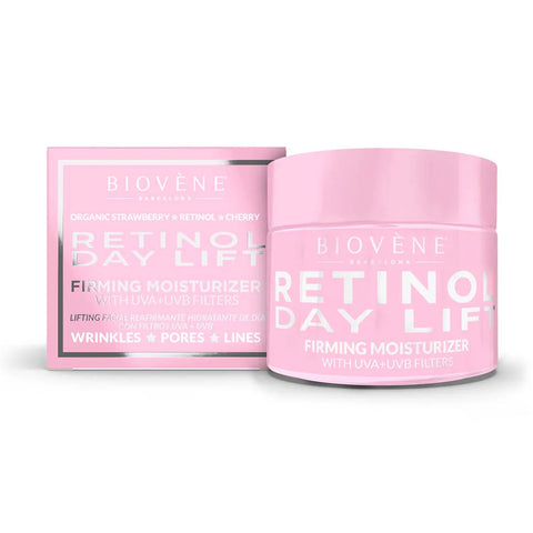 GETIT.QA- Qatar’s Best Online Shopping Website offers BIOVENE RETINOL DAY LIFT FIRMING MOISTURIZER WITH UVA + UVB FILTERS 50 ML at the lowest price in Qatar. Free Shipping & COD Available!