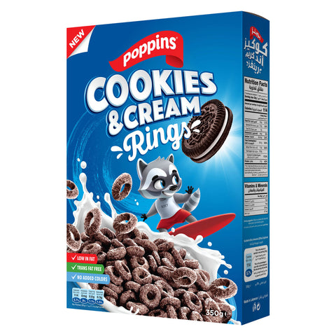 GETIT.QA- Qatar’s Best Online Shopping Website offers POPPINS COOKIES&CRM RINGS 350G at the lowest price in Qatar. Free Shipping & COD Available!
