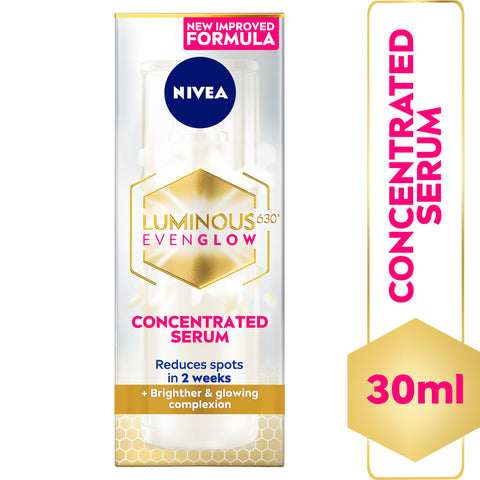 GETIT.QA- Qatar’s Best Online Shopping Website offers NIVEA CONCENTRATED FACE SERUM LUMINOUS630 EVEN GLOW 30 ML at the lowest price in Qatar. Free Shipping & COD Available!