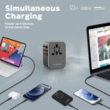 GETIT.QA- Qatar’s Best Online Shopping Website offers PROMATE SMART CHARGING SURGE PROTECTED UNIVERSAL TRAVEL ADAPTER TRIPMATE-36W at the lowest price in Qatar. Free Shipping & COD Available!