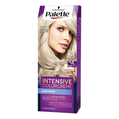 GETIT.QA- Qatar’s Best Online Shopping Website offers PALETTE INTENSIVE COLOR CREME 10-2 ASH BLONDE 1 PKT at the lowest price in Qatar. Free Shipping & COD Available!